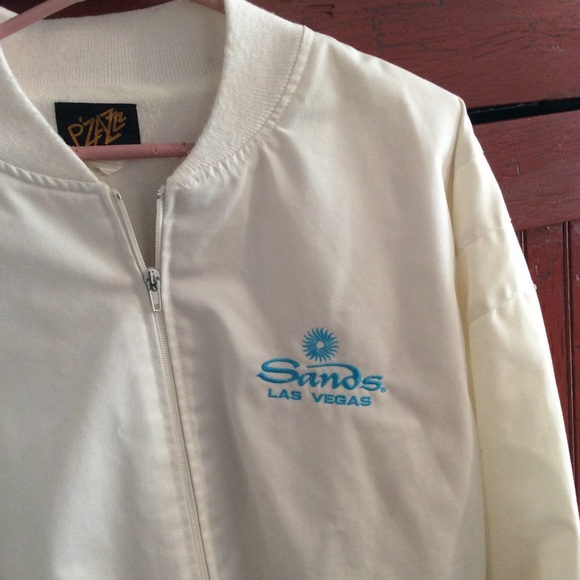 Vintage Las Vegas Sands Bomber Jacket L - Picture 2 of 4